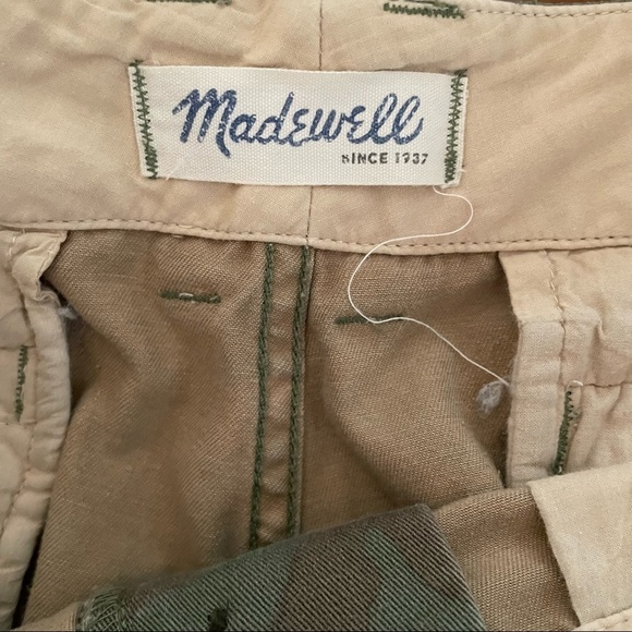 Madewell | Camouflage Cotton Crop Ankle Straight Leg Trouser - Picture 7 of 10